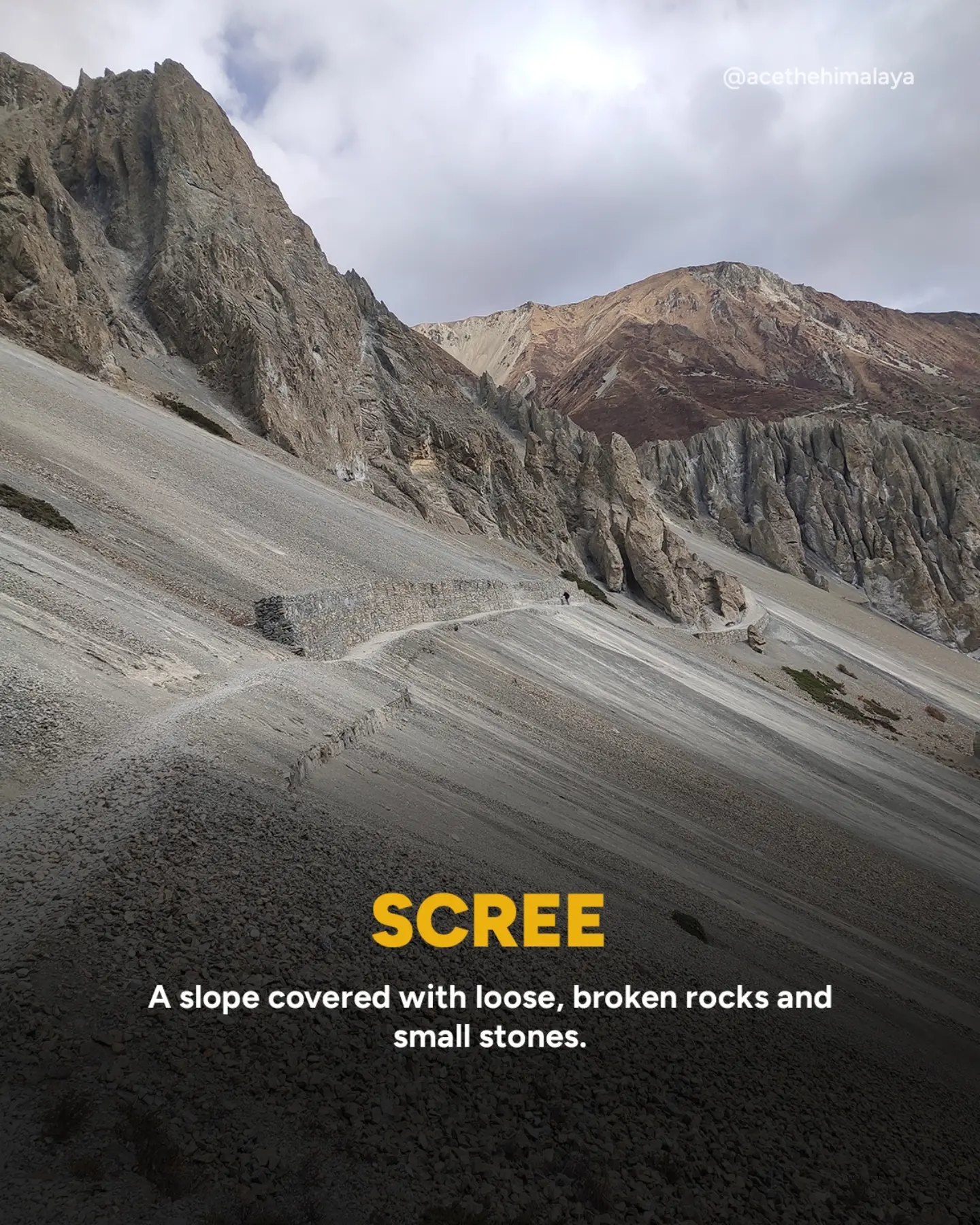 ภาพอธิบายคำว่า Scree