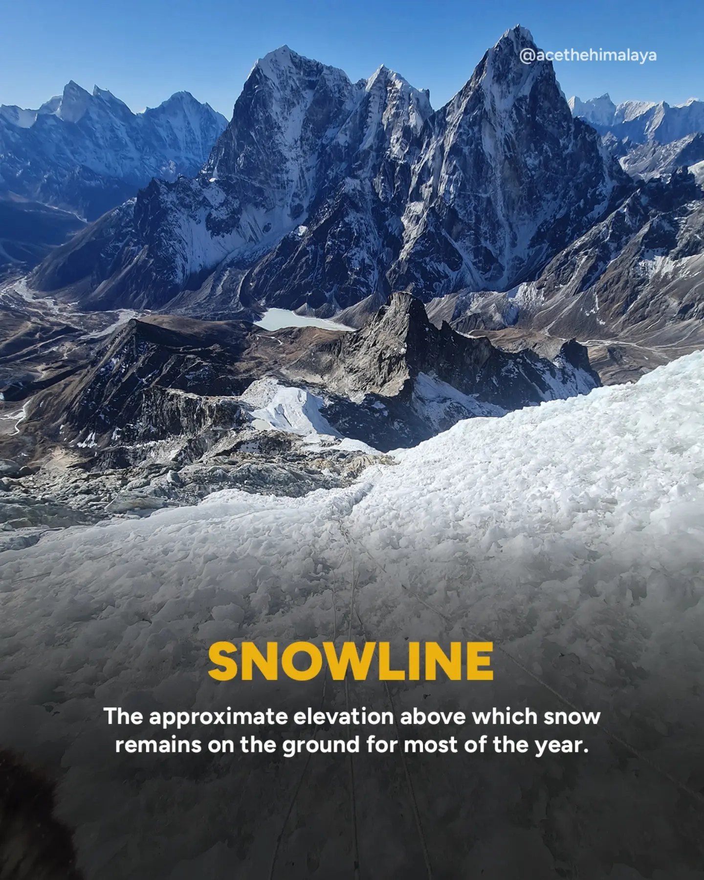 ภาพอธิบายคำว่า Snow line